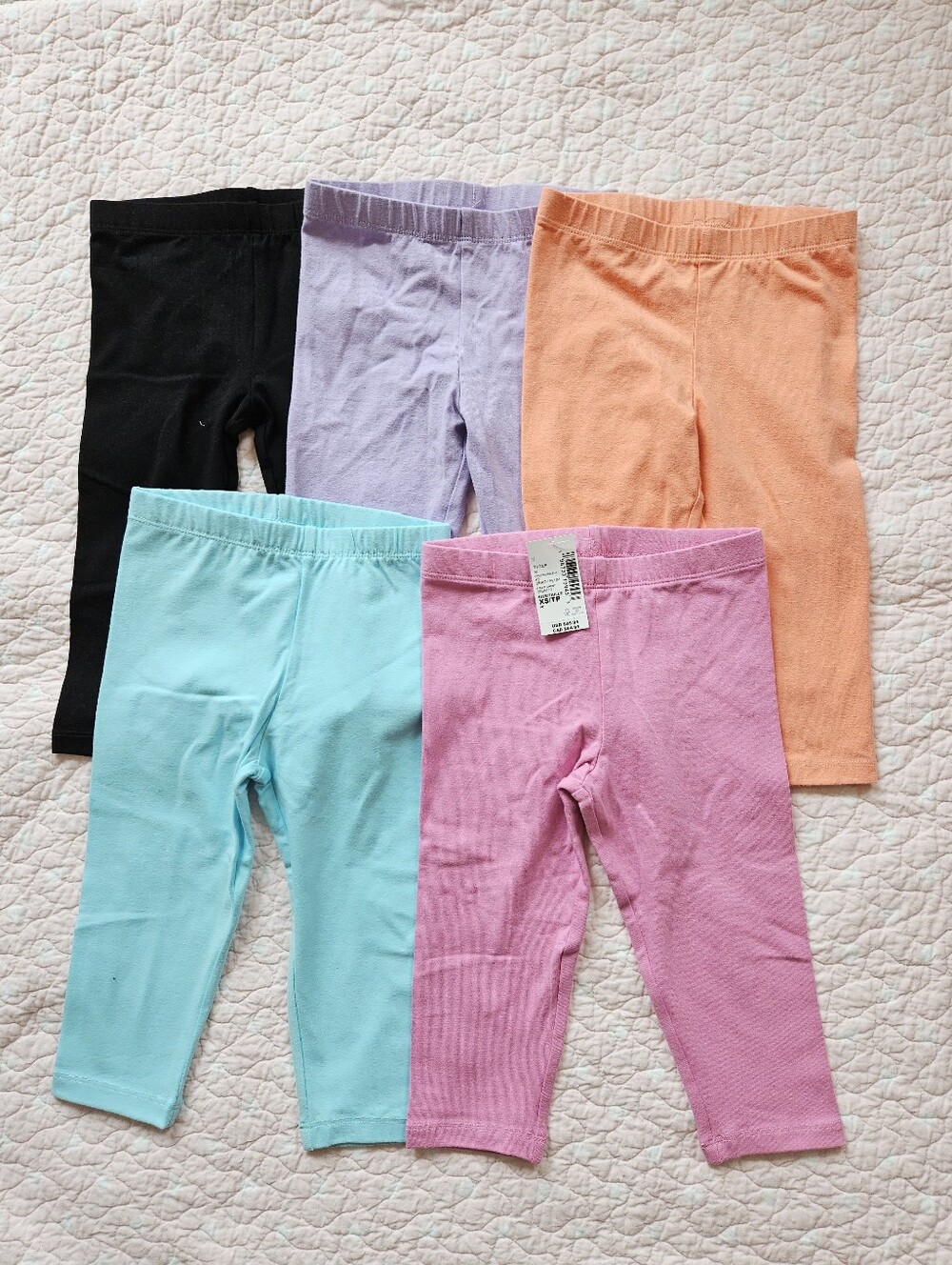 NWT Bundle The Children's Place Cropped Leggings Shorts XS 4 Extra Small Girls